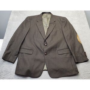 Austin Red Blazer Jacket Mens Size 46 Multi Houndstooth Single Breasted 3 Button